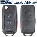 Ilco Volkswagen Flip Key - Replaces 1J0959753F - FLIP-VW-4B1 / FLIP-VW-4B4