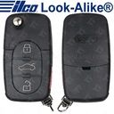 Ilco Audi A6 ALLROAD TT Remote Flip Key - 4B Trunk - FLIP-AUDI-4B1 Replaces 4D0837231M